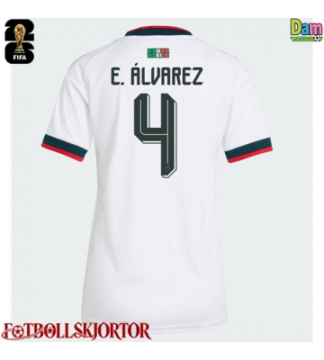 Mexiko Edson Alvarez #4 Bortatröja Dam VM 2026 Kortärmad